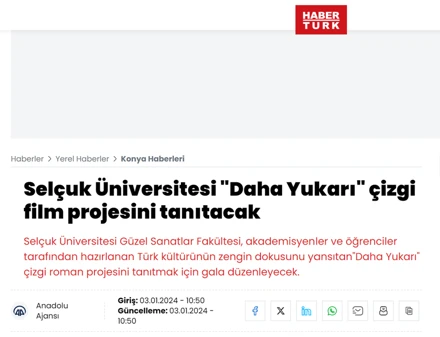 Daha Yukarı Çizgi Roman Tanıtım Galası Ulusal Basında